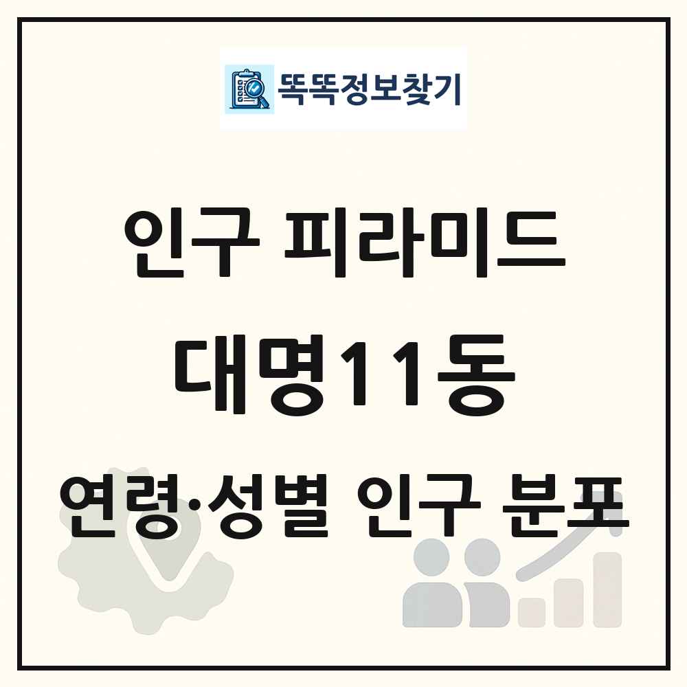 대명11동 인구 피라미드 링크 그림